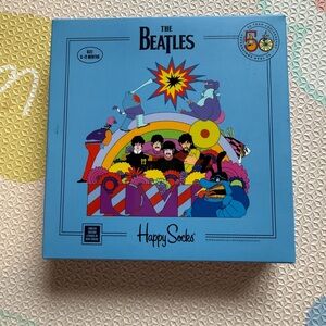 Happy Socks The Beatles Kids socks Set - Blue and Multicolor